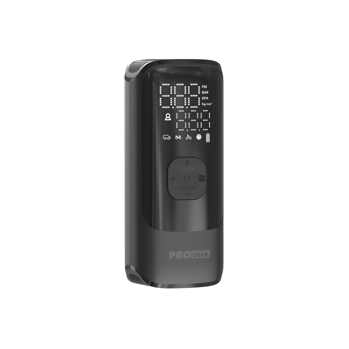 Compresor de Aire con Manometro ProUser AC2400 para inflar neumaticos de bicicleta o moto