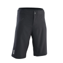 Pantalones cortos de enduro Ion Mtb Logo plus negros con badana y cremallera