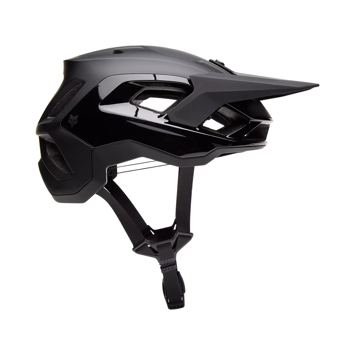 LATERAL DEL Casco de enduro Fox Speedframe Pro Negro Mate Mips
