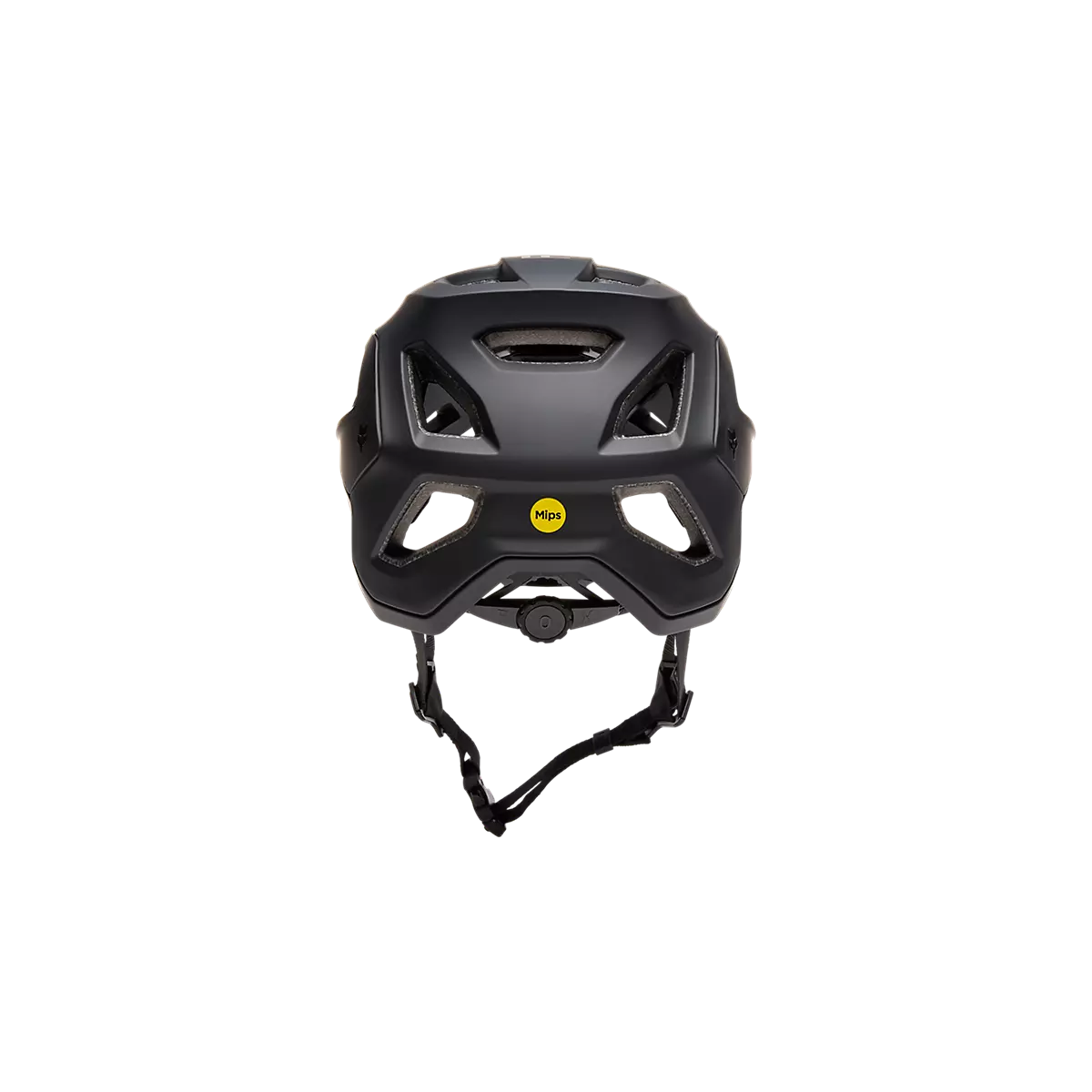 vista trasera del nuevo Casco de enduro Fox Speedframe Solid Negro Mips