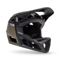 Casco integral Enduro Fox Proframe Frecuency MIPS color negro y verde militar 33479-373