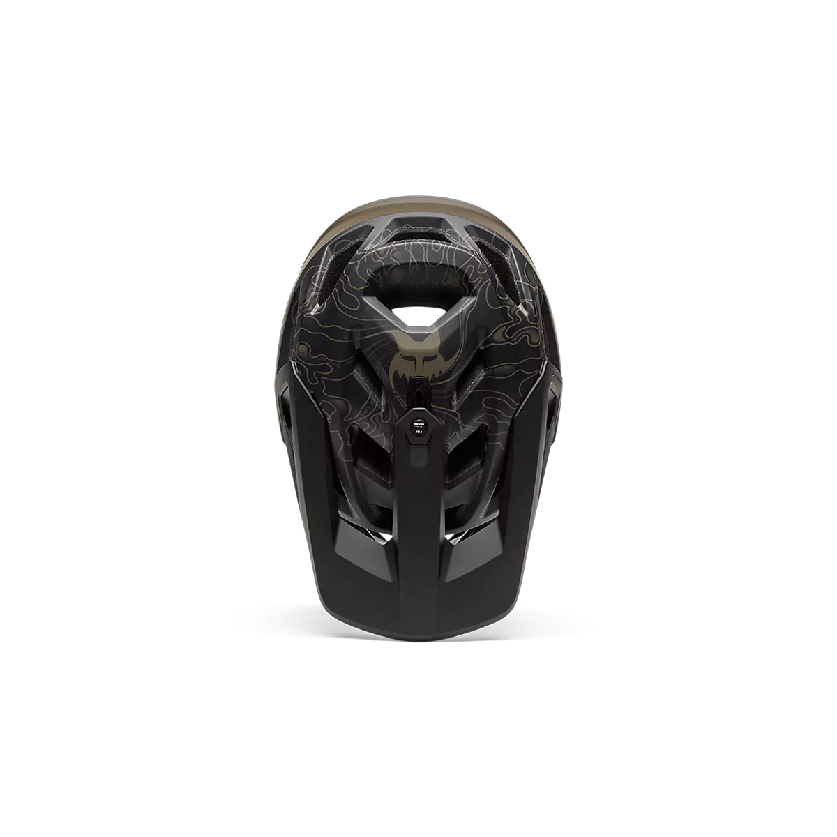 superior Casco integral Enduro Fox Proframe Frecuency MIPS color negro y verde militar 33479-373