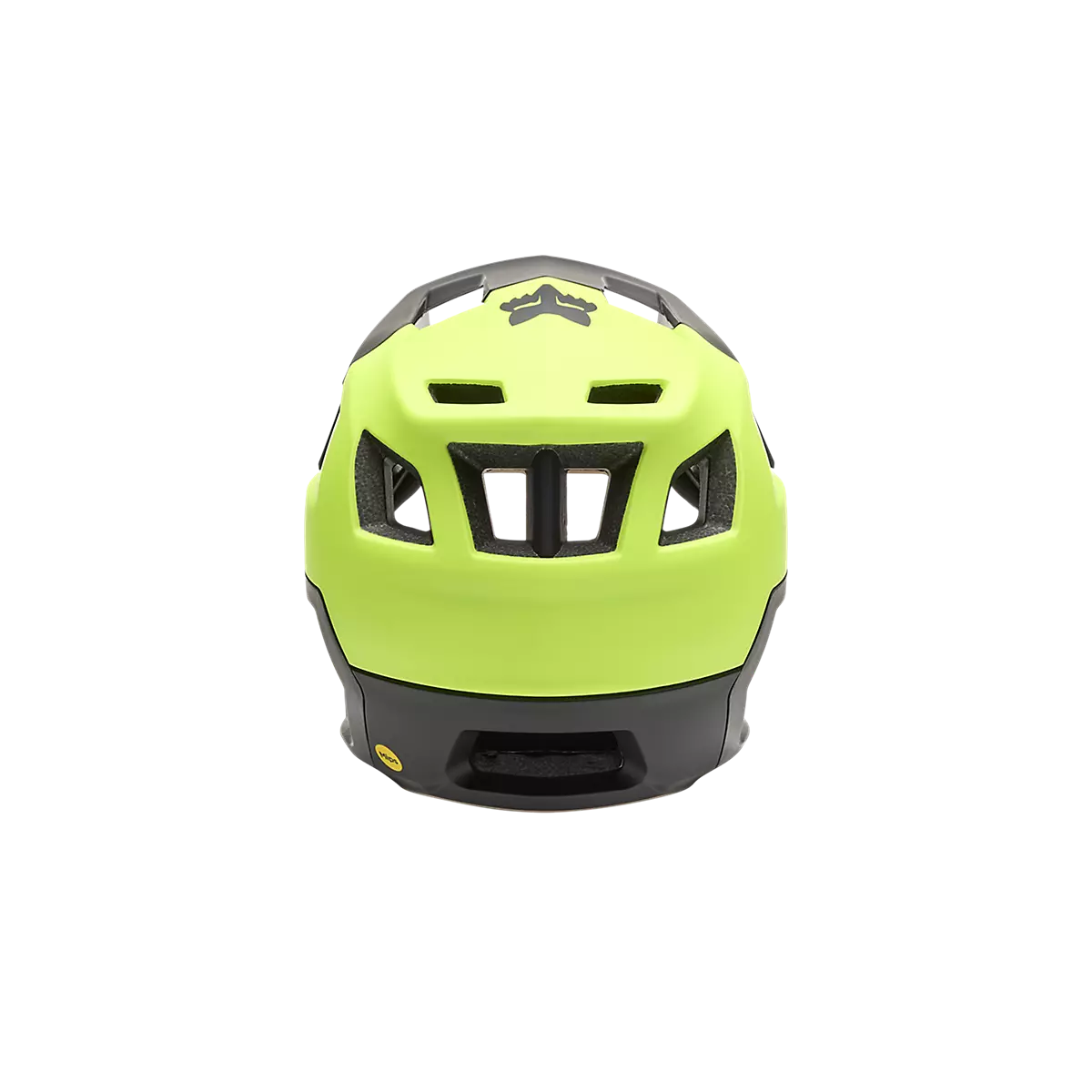 trasera del Casco Enduro Fox Dropframe Mips New logo 31931-130 amarillo y negro