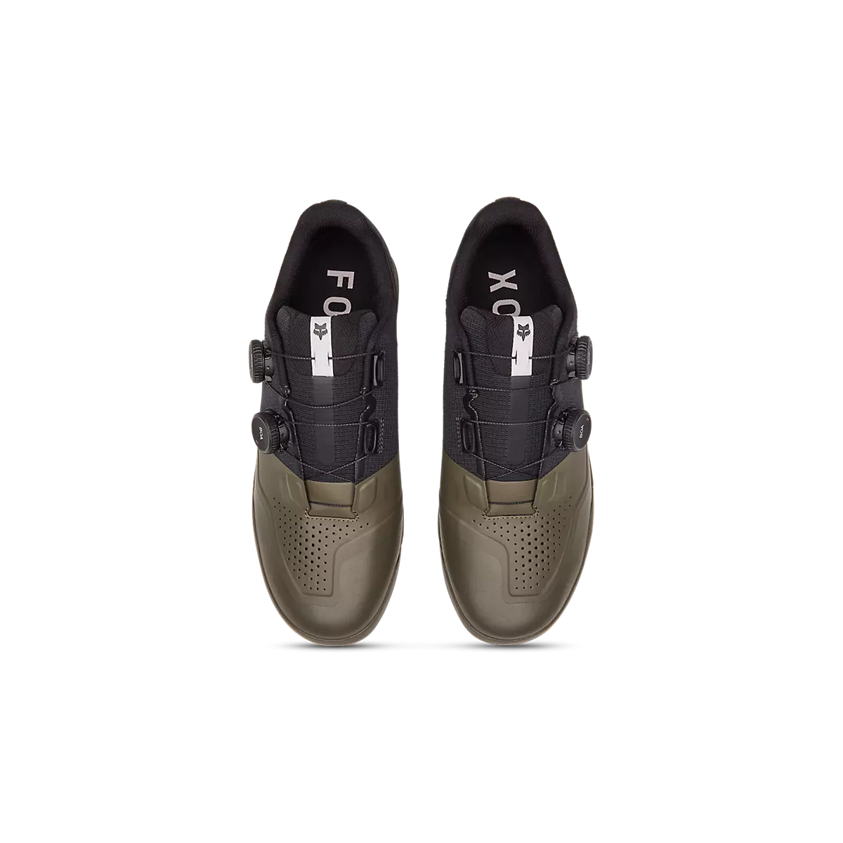 superior de Zapatillas enduro FOX Union Boa Li2 pedal automático verde militar