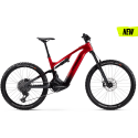 Bicicleta eléctrica Haibike Allmtn CF9 Carbono Bosch Cx Gen5 800Wh, mullet, rojo y negro, eagle t-type