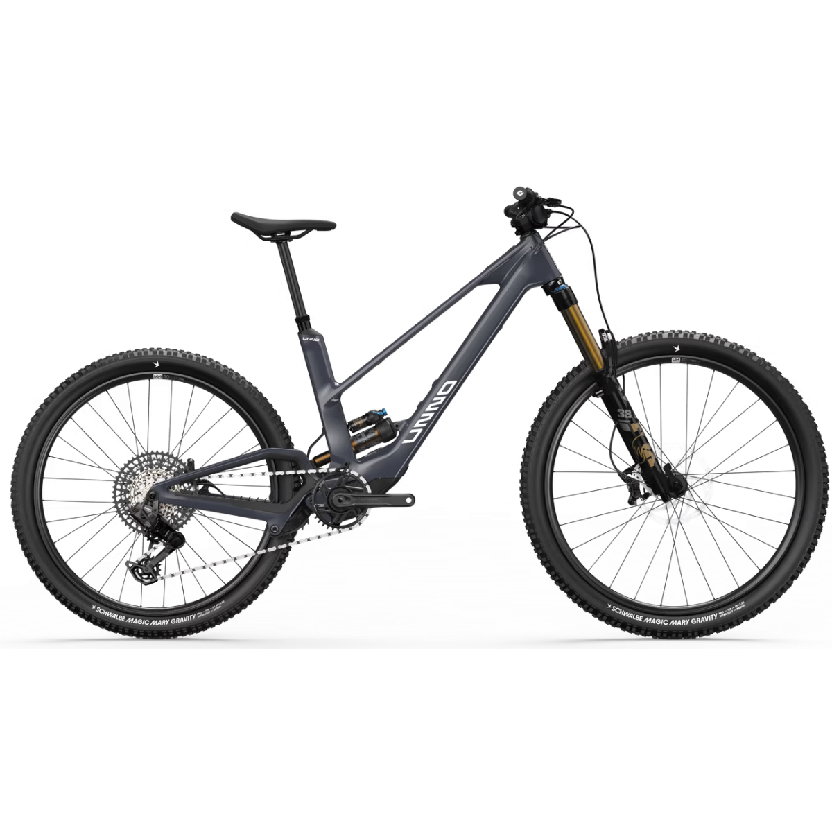 vista lateral Ebike Unno Mith RACE 2025 Dji Avinox 800Wh