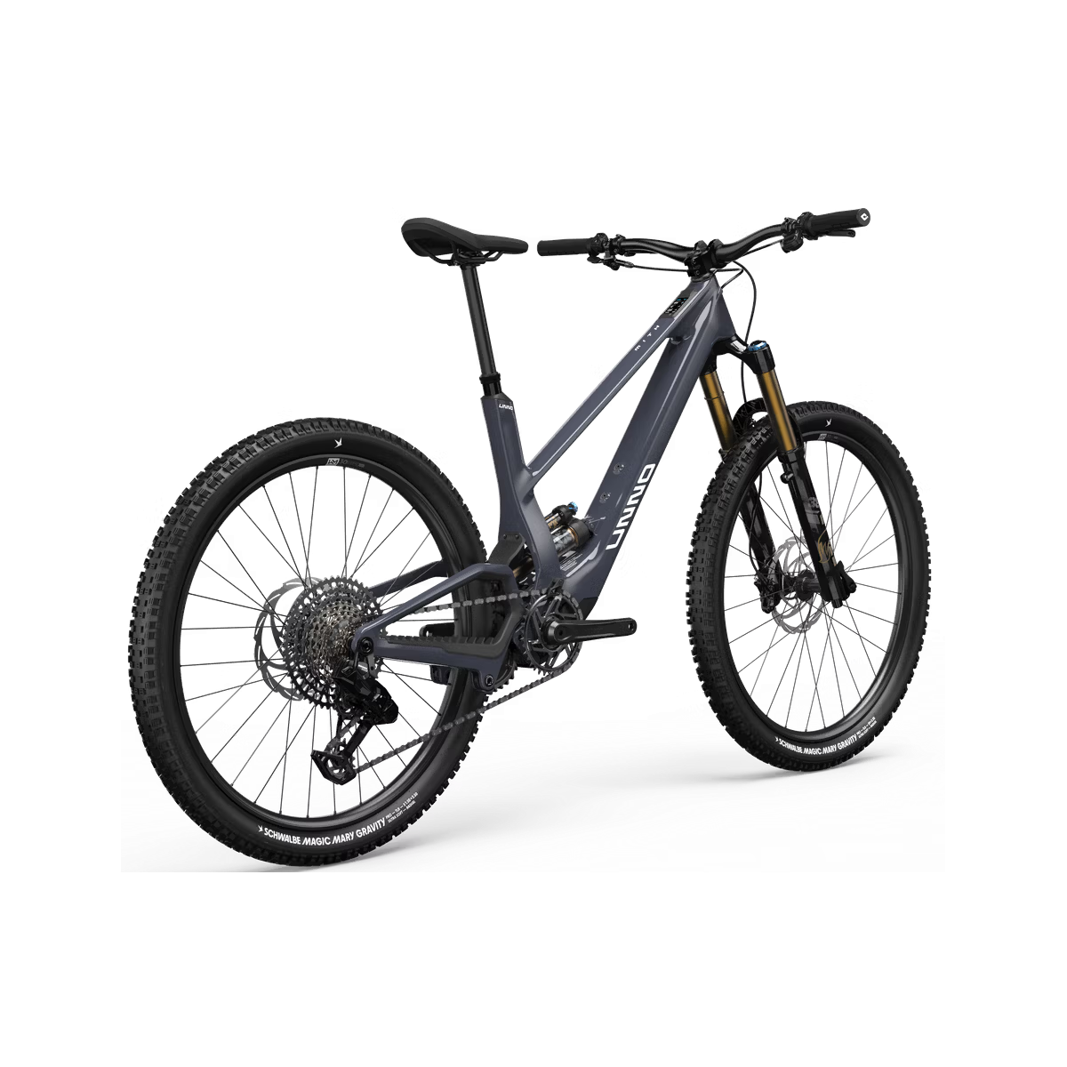 Vista trasera de la Ebike Unno Mith RACE 2025 Dji Avinox 800Wh