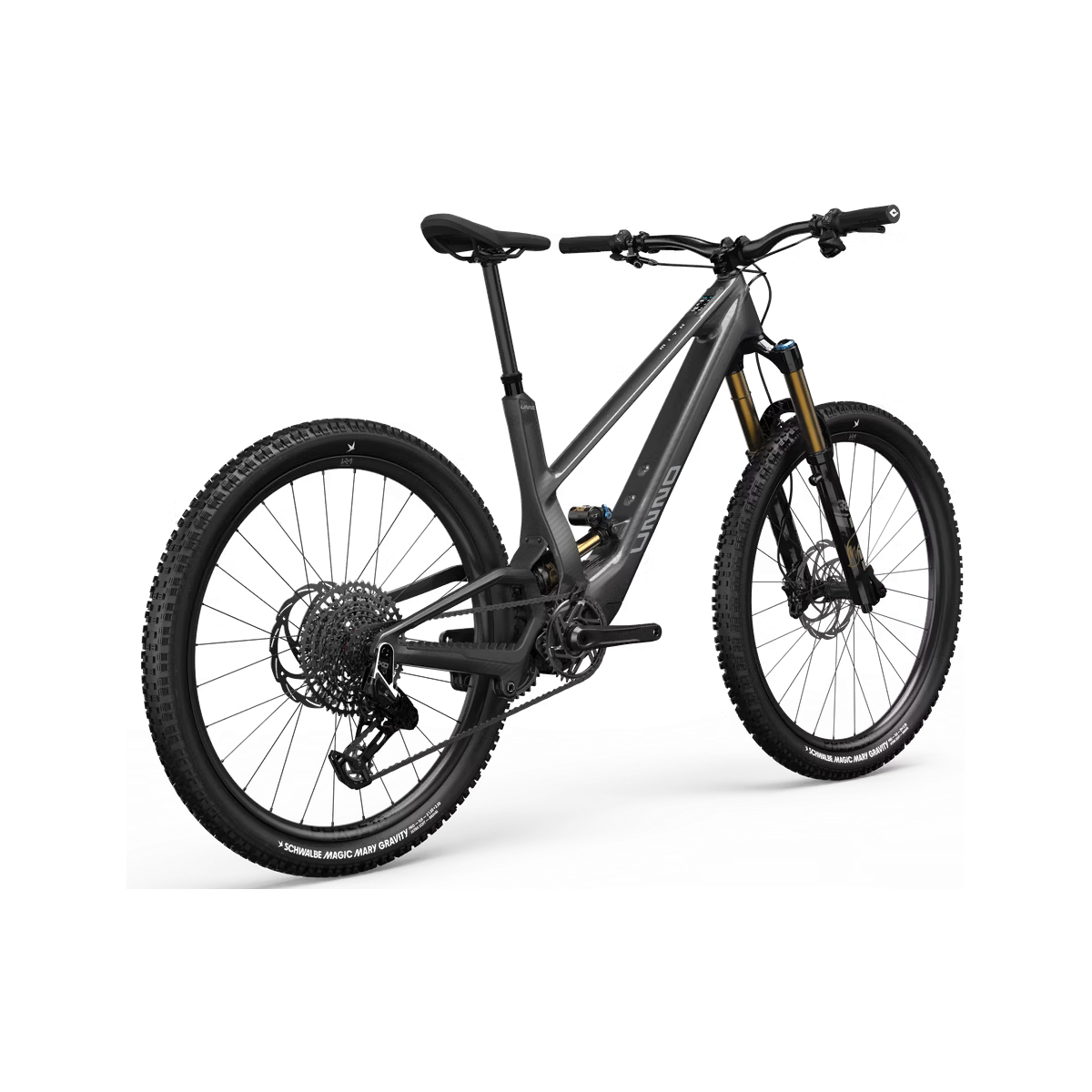vista lateral Ebike de enduro Unno Mith Pro 2025 Dji Avinox 800Wh. barcelona