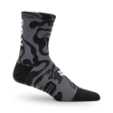 Calcetines Fox Ranger Frequency MTB 6" 15cm de altura gris y negro  33260-001