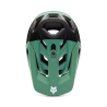 parte superior Casco integral Enduro Fox Proframe RS Sol MIPS verde pino y negro 33476-391