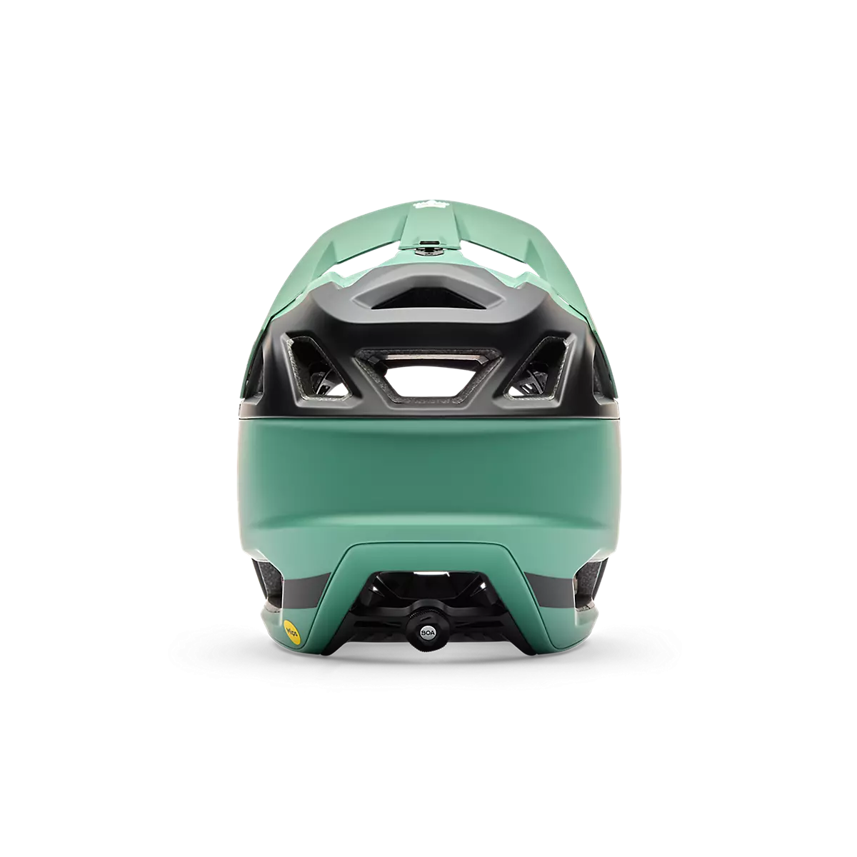 parte traseraCasco integral Enduro Fox Proframe RS Sol MIPS verde pino y negro 33476-391