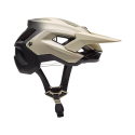 vista lateral Casco de enduro Fox Speedframe Pro BackFade Mips 33509-242 color crema y negro