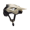 vista lateral Casco de enduro Fox Speedframe Pro BackFade Mips 33509-242 color crema y negro