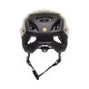 vista trasera Casco de enduro Fox Speedframe Pro BackFade Mips 33509-242 color crema y negro