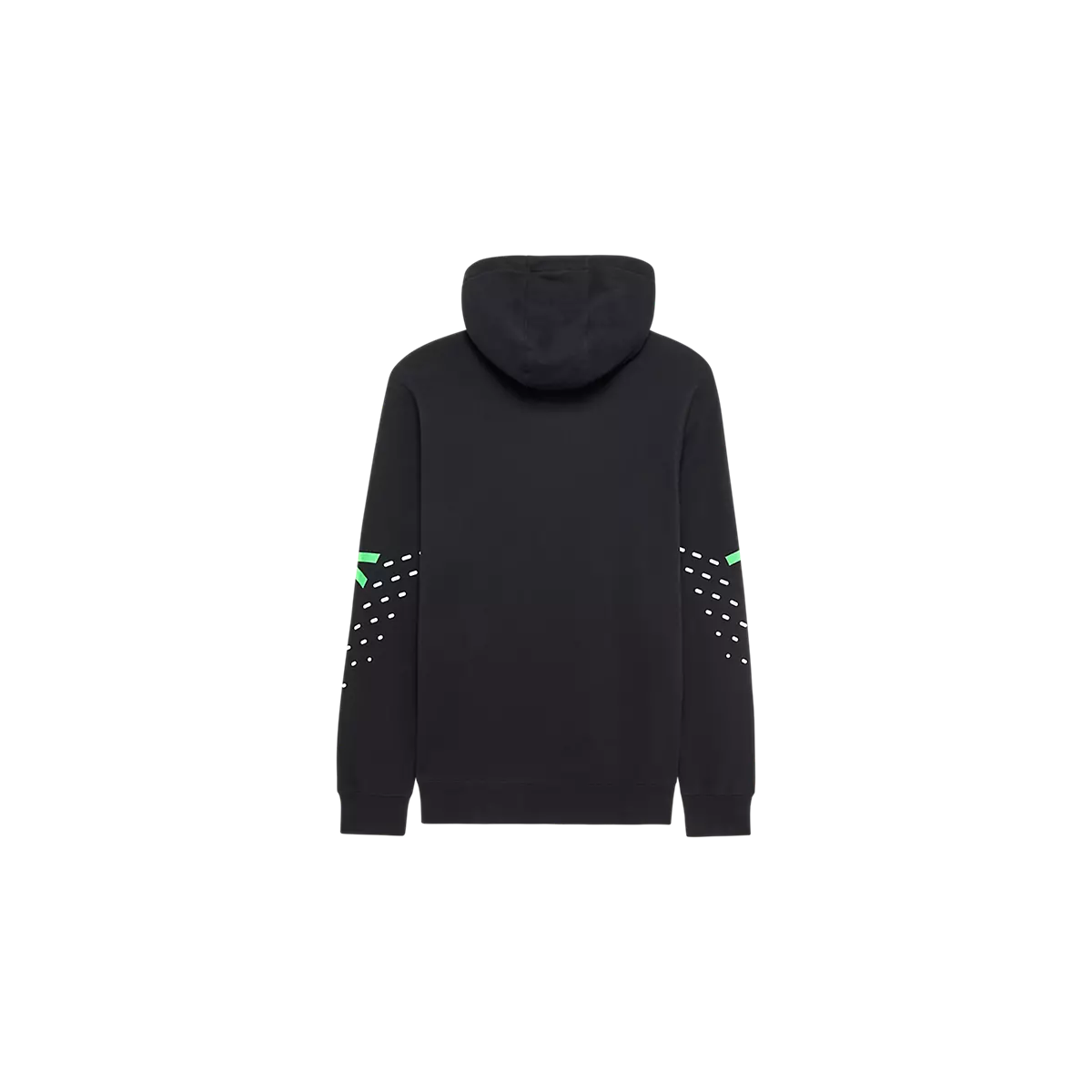 ESPALDA Sudadera Fox Non Stop con capucha – Fleece COLOR NEGRO VERDE  36268-001