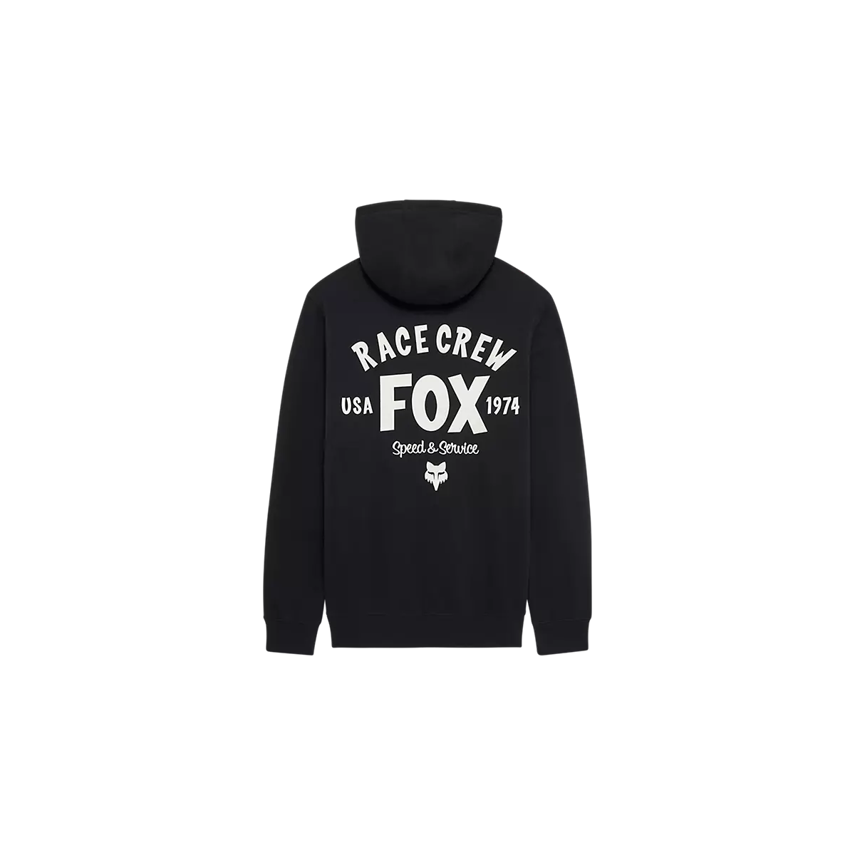 espalda Sudadera Fox Slogan con capucha – Fleece 330 g color negro  36272-001