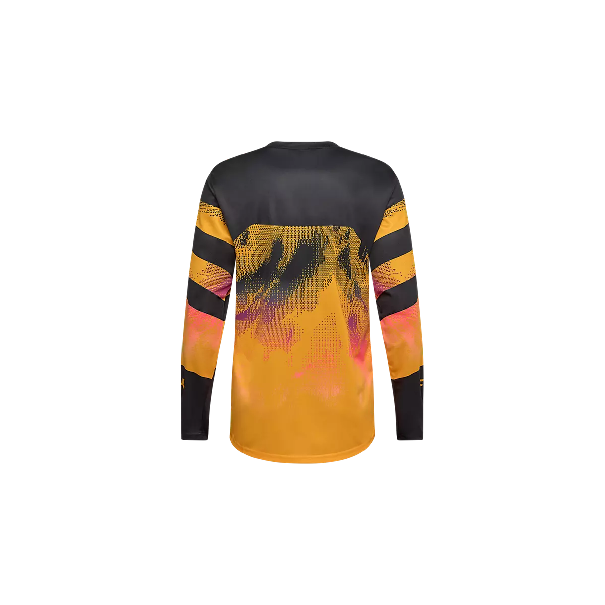 espalda Camiseta técnica de manga larga Fox Ranger Kairos naranja y negro 36873-279