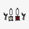 Pack luces bicicleta Lite 120/20 lúmenes USB  delantera/trasera