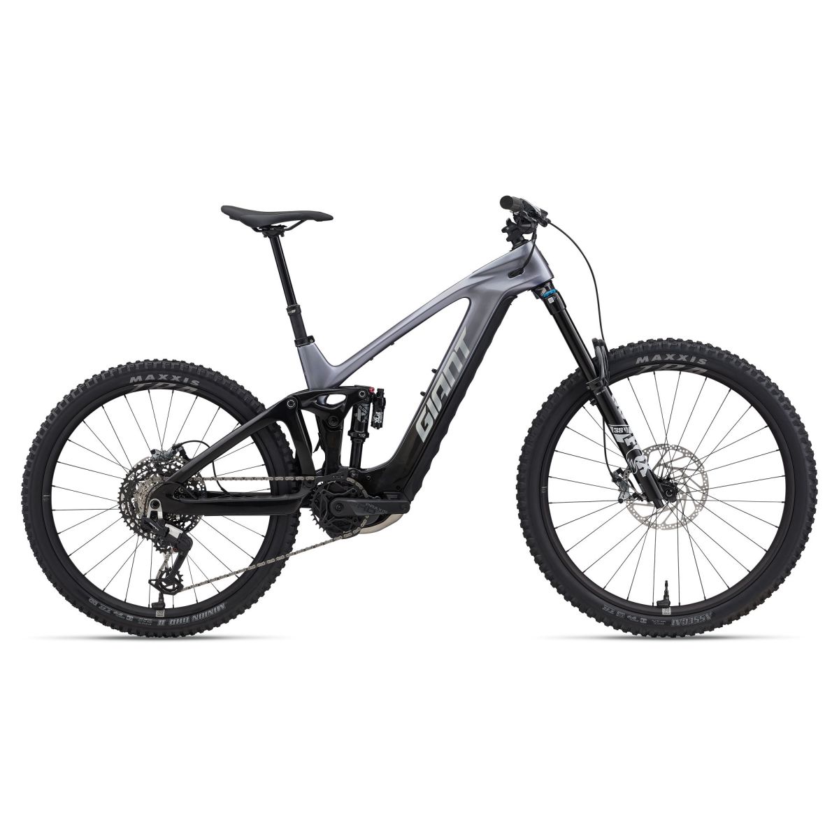 lateral Ebike Giant Reign Advanced E+ 1 carbono