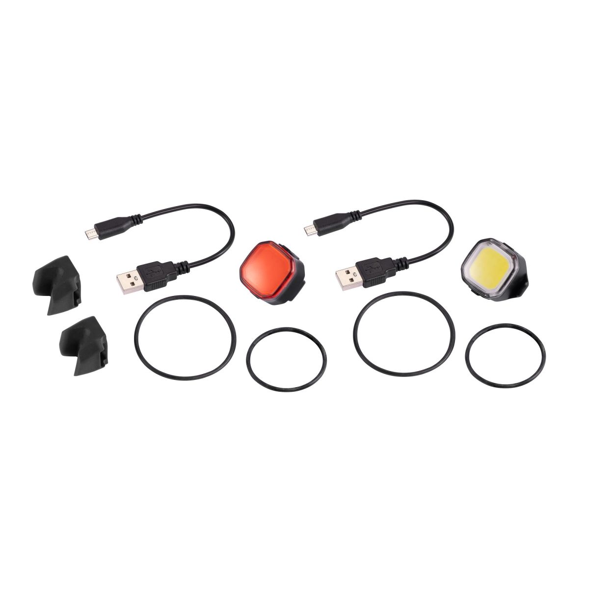 Kit Luces Giant CAST 30 | Iluminación LED Frontal y Trasera 400000222 con cables usb