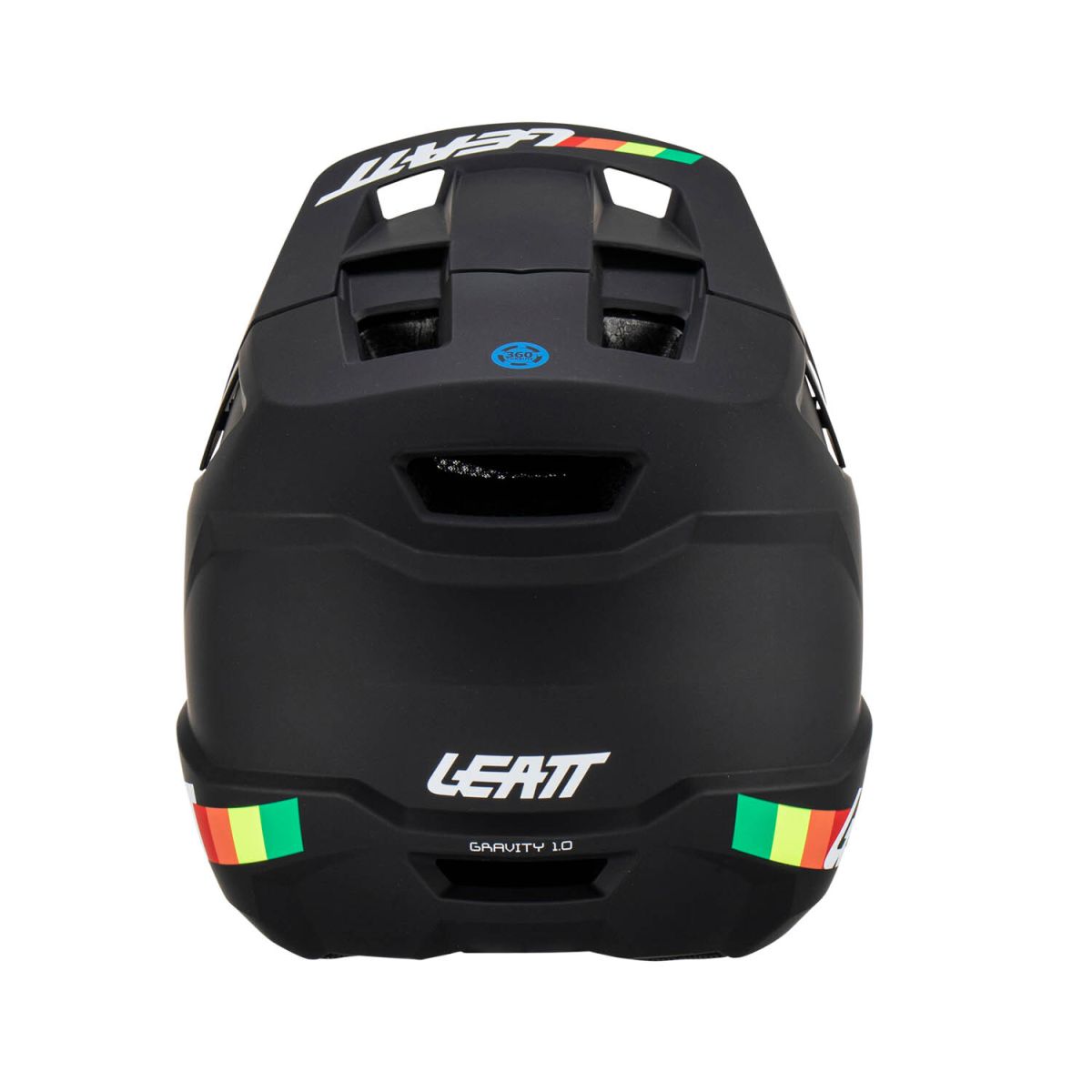 parte trasera del Casco integral Leatt MTB Gravity 1.0 v24 color negro | descenso | enduro | mtb