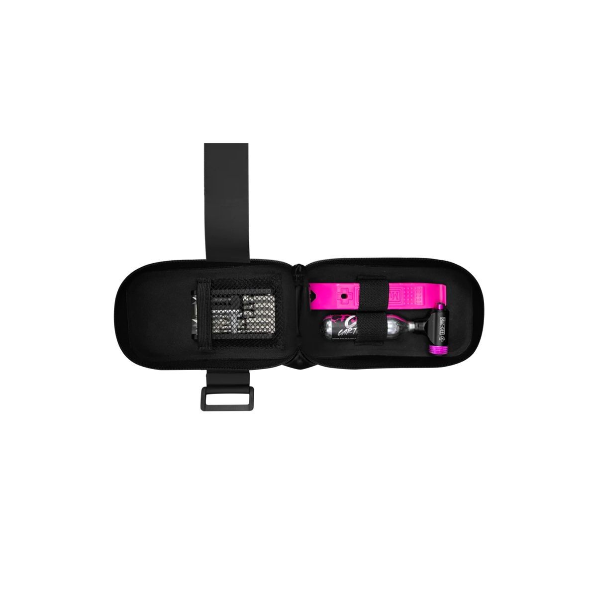 INTERIOR DE LA Bolsa de sillin MUC-OFF 0.7L negra (180x195x60 mm) 21044