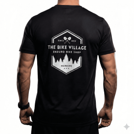 espalda Camiseta manga Corta The Bike Village Forest Enduro negra