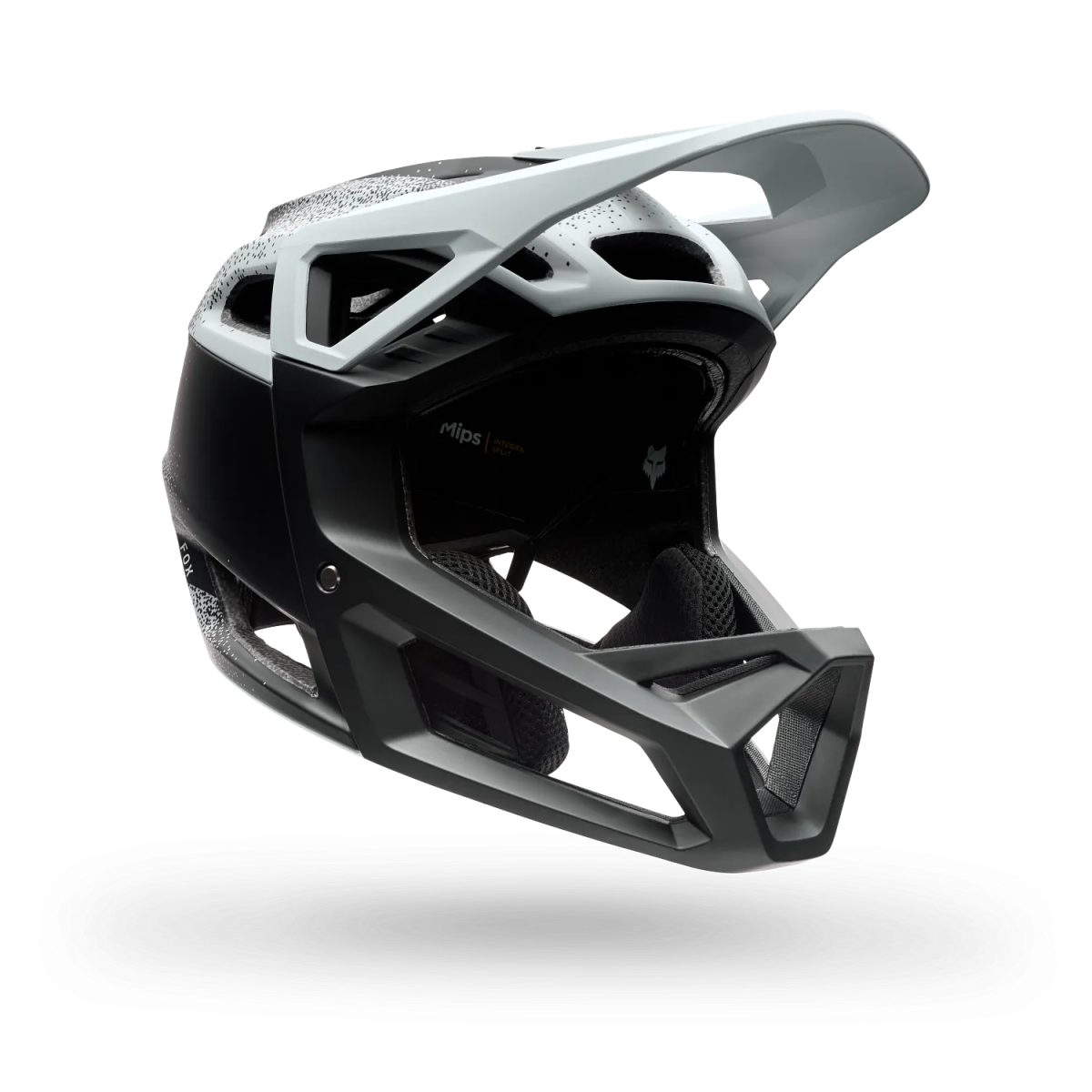Casco integral enduro Fox Proframe RS Aura integral MTB Mips blanco y negro 38340-008