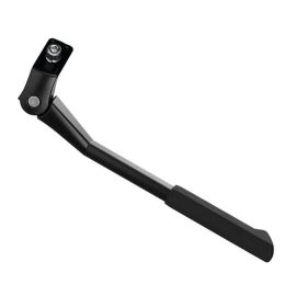 Caballete lateral de aluminio regulable color negro 24-28"