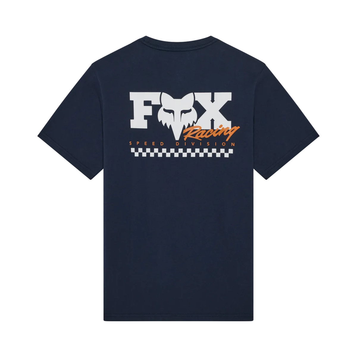 espalda Camiseta Fox 195 Original algodón premium azul