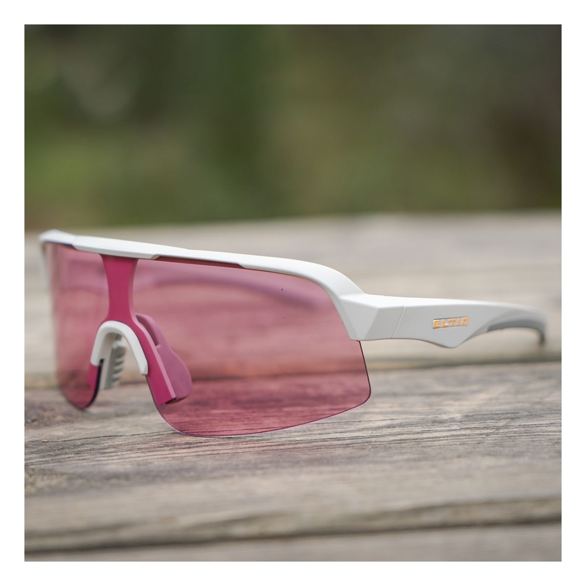 Gafas Eltin Forest gris mate rosa para MTB y enduro EG6091