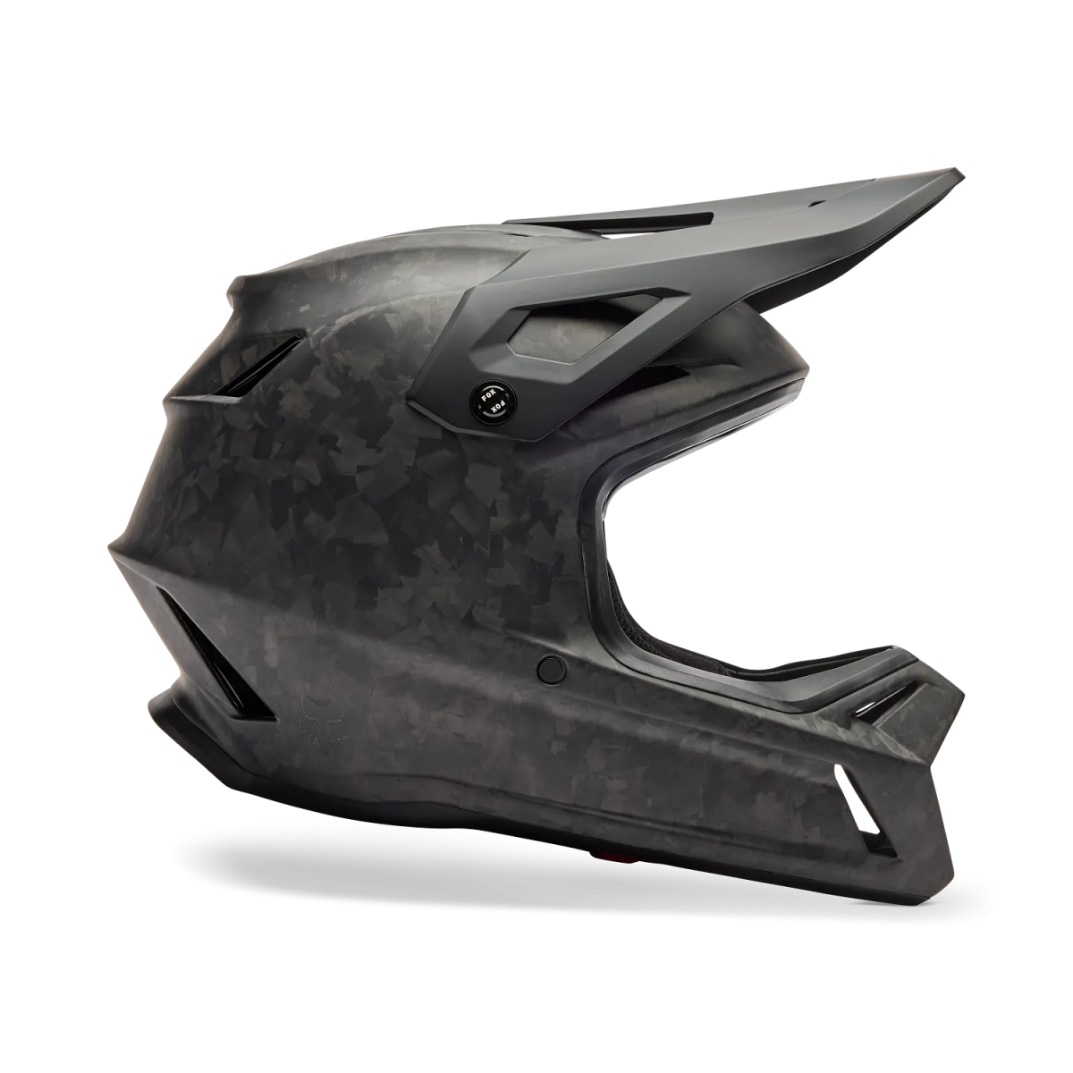 lateral Casco Fox Rampage RS Carbon Negro Mate MTB 33636-255