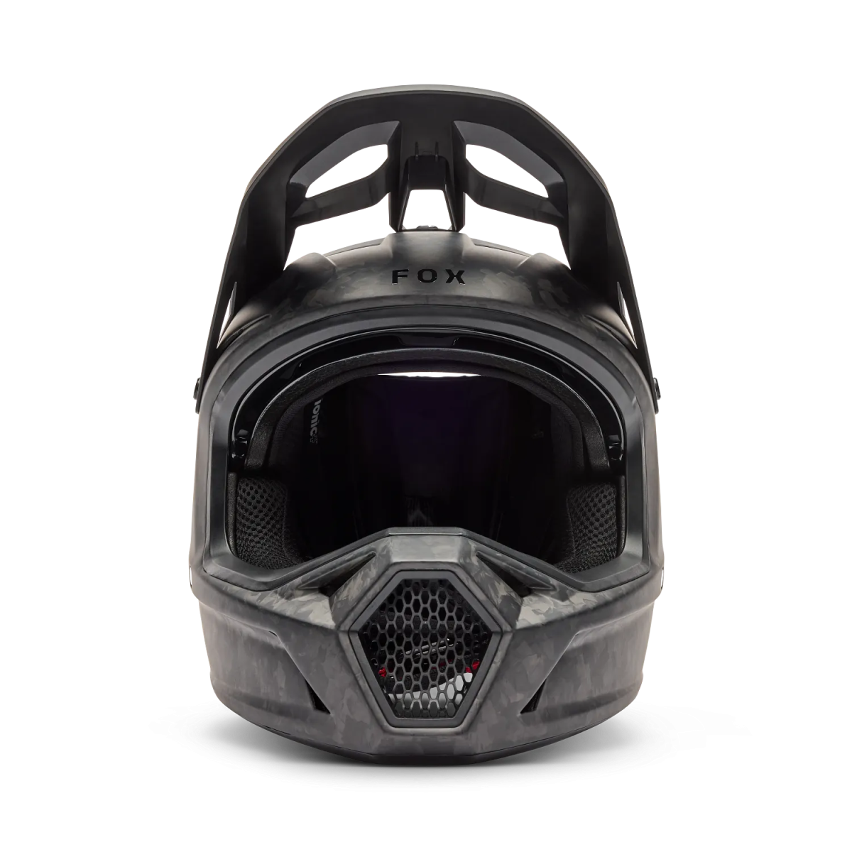 frontal Casco Fox Rampage RS Carbon Negro Mate MTB 33636-255
