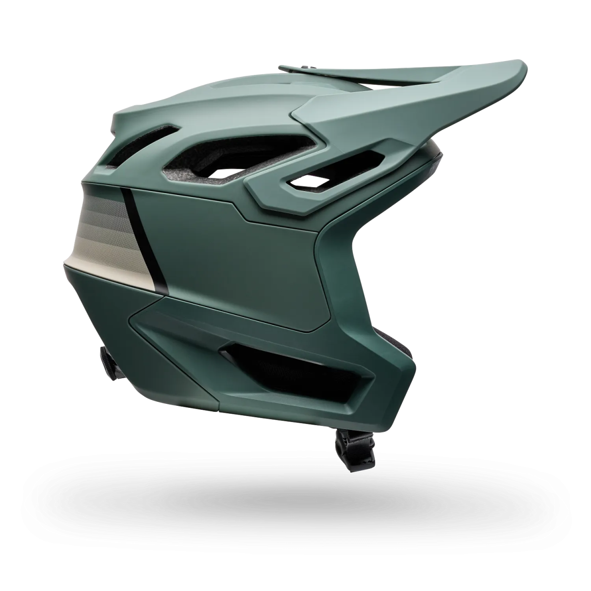 lateral Casco de enduro Fox Dropframe Pro Grid Verde  33469-221