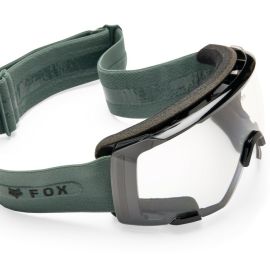 Máscara Fox Purevue verde Enduro MTB lente transparente