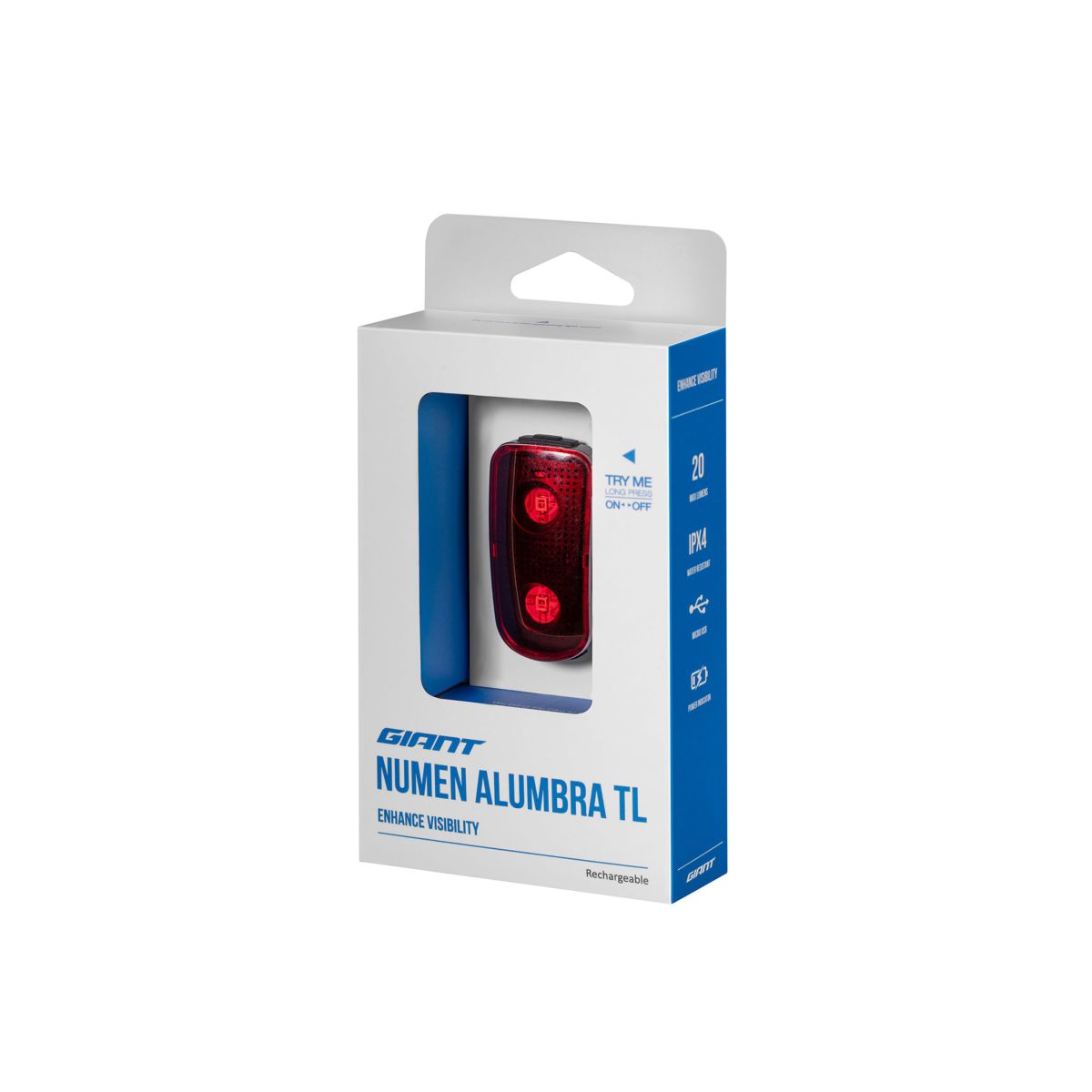Luz Trasera Numen Alumbra TL para Cascos Giant y Liv