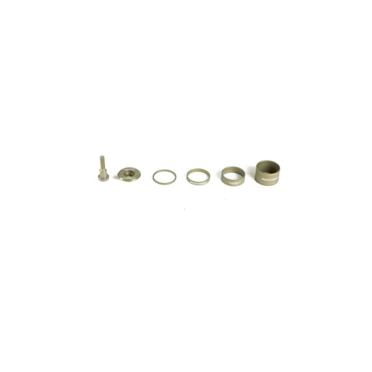 Kit Renthal Tapa Superior y Espaciadores Dirección dorado  MBA10001