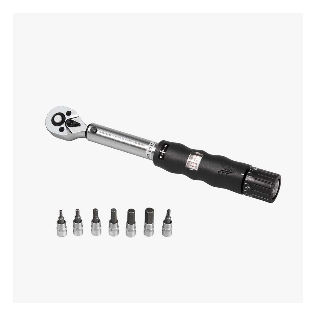 Llave Dinamométrica 1/4" 2-14 Nm para Bicicleta con Bits