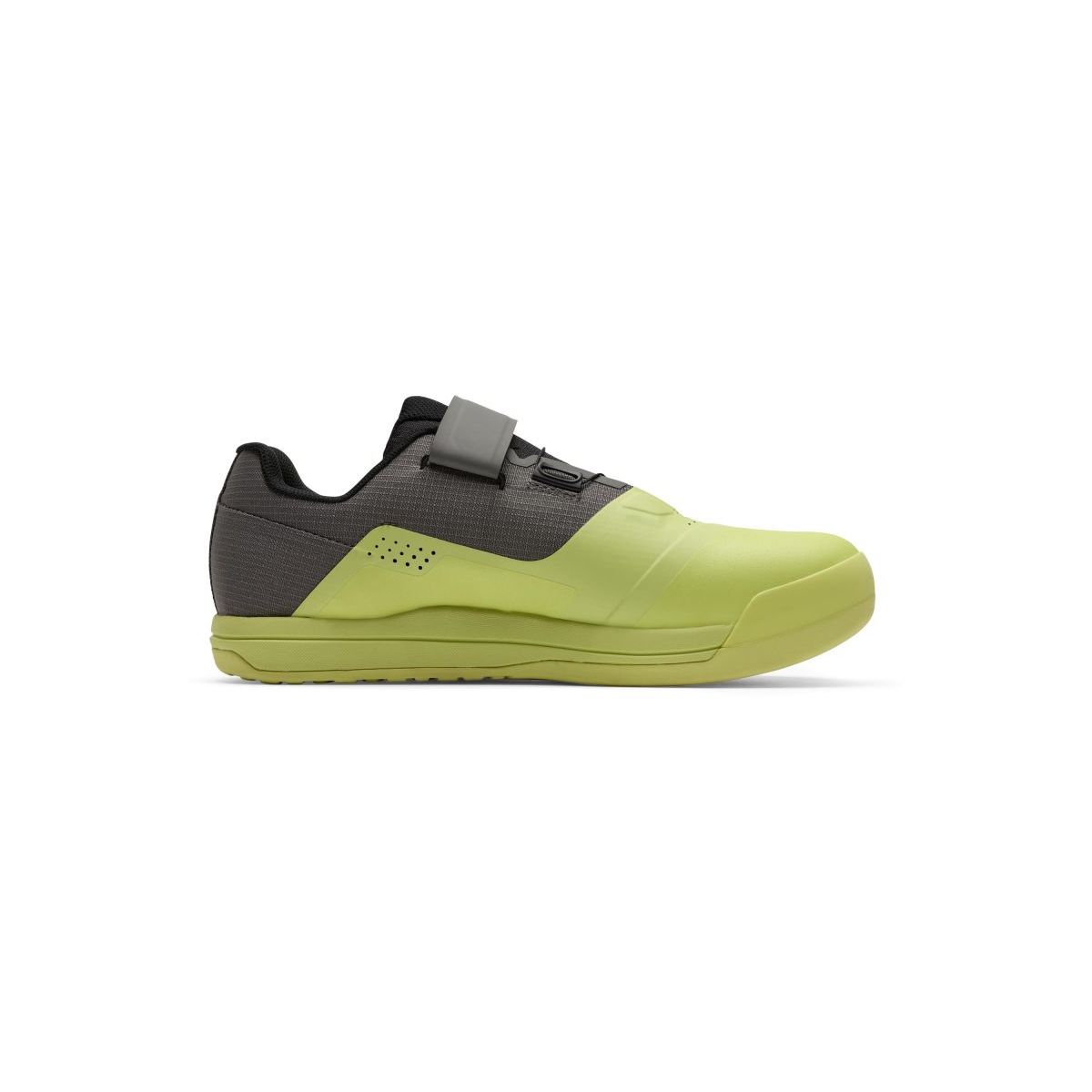 lateral Zapatillas Fox Union BOA MTB Enduro Automáticas amarillo gris 38321-334