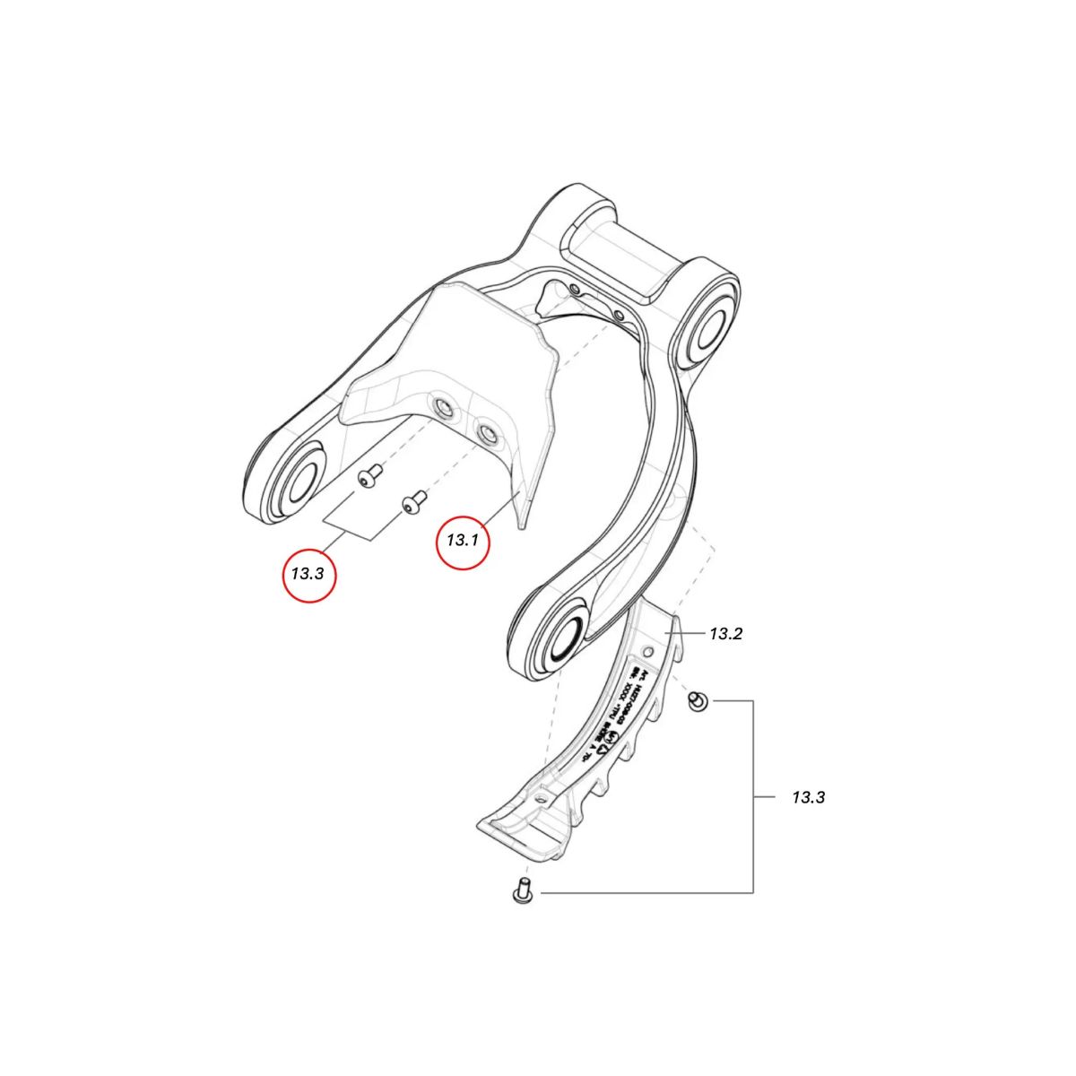Guardabarros Inferior LL Unno MITH Avinox | Protección Link SPMDJI.014