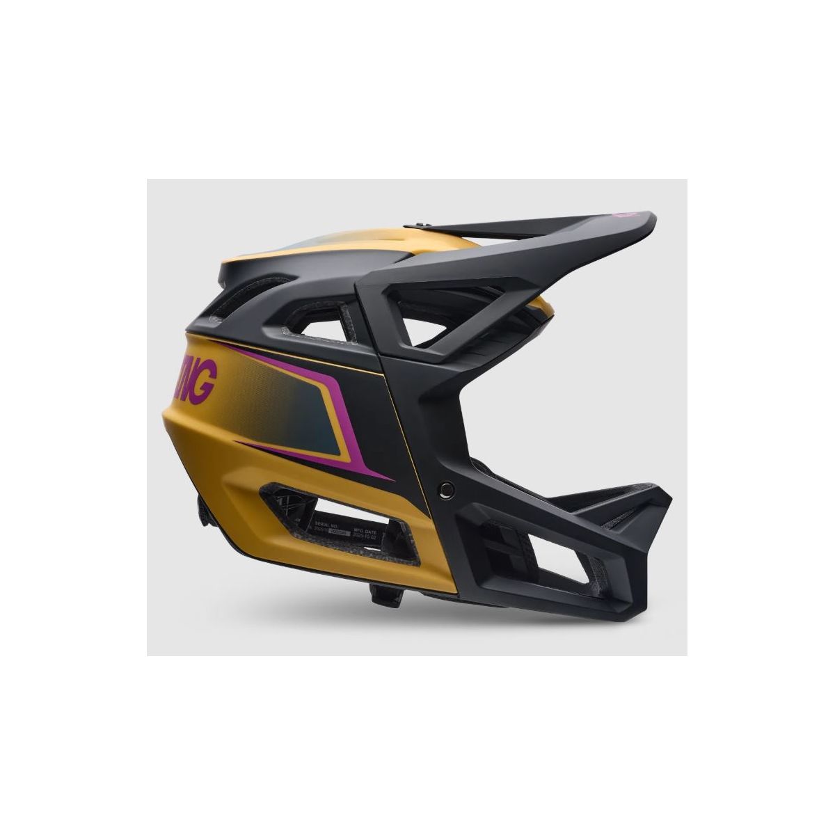 lateral Casco integral Fox Proframe RS Heatstack amarillo 40157-547