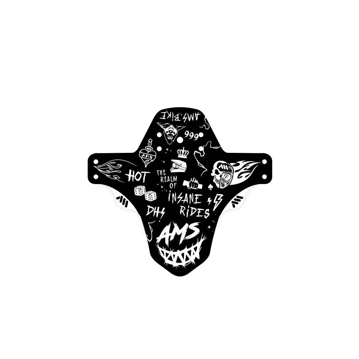 Guardabarros AMS Mud Guard Hell Gang WHITE