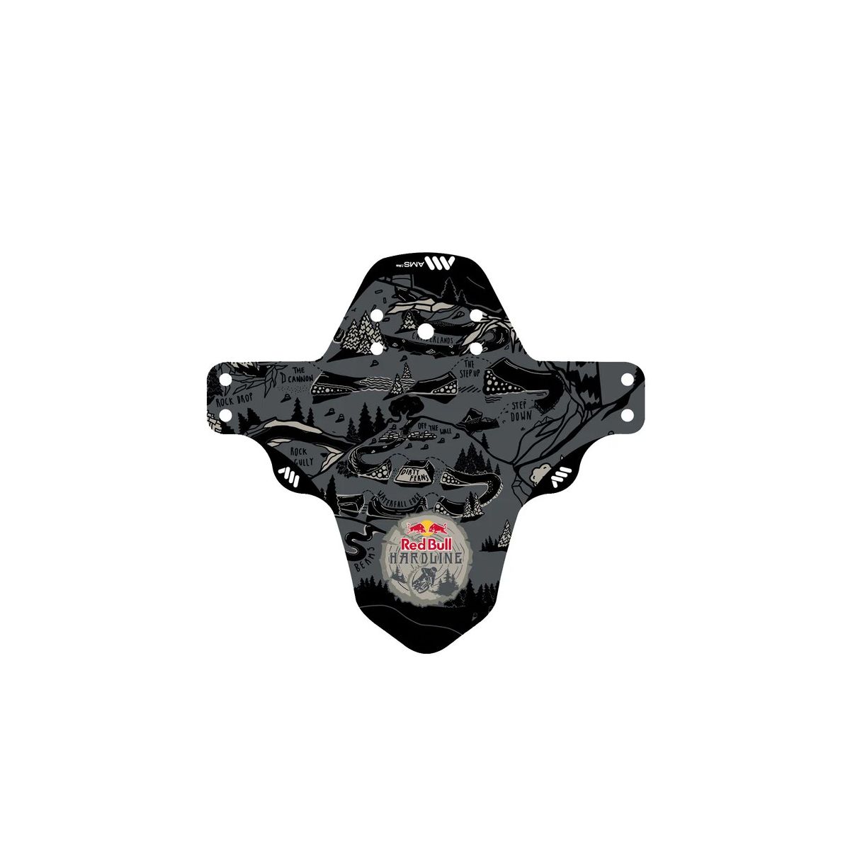 Guardabarros AMS Mud Guard Red Bull Hardline