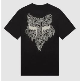espalda con logo Camiseta Fox Slowburn Dri-Release Manga Corta negra 40273