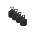 Pastillas Magura MDP 8 Black/Grey 4 Pistones 2703242