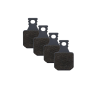 Pastillas Magura MDP 8 Black/Grey 4 Pistones 2703242
