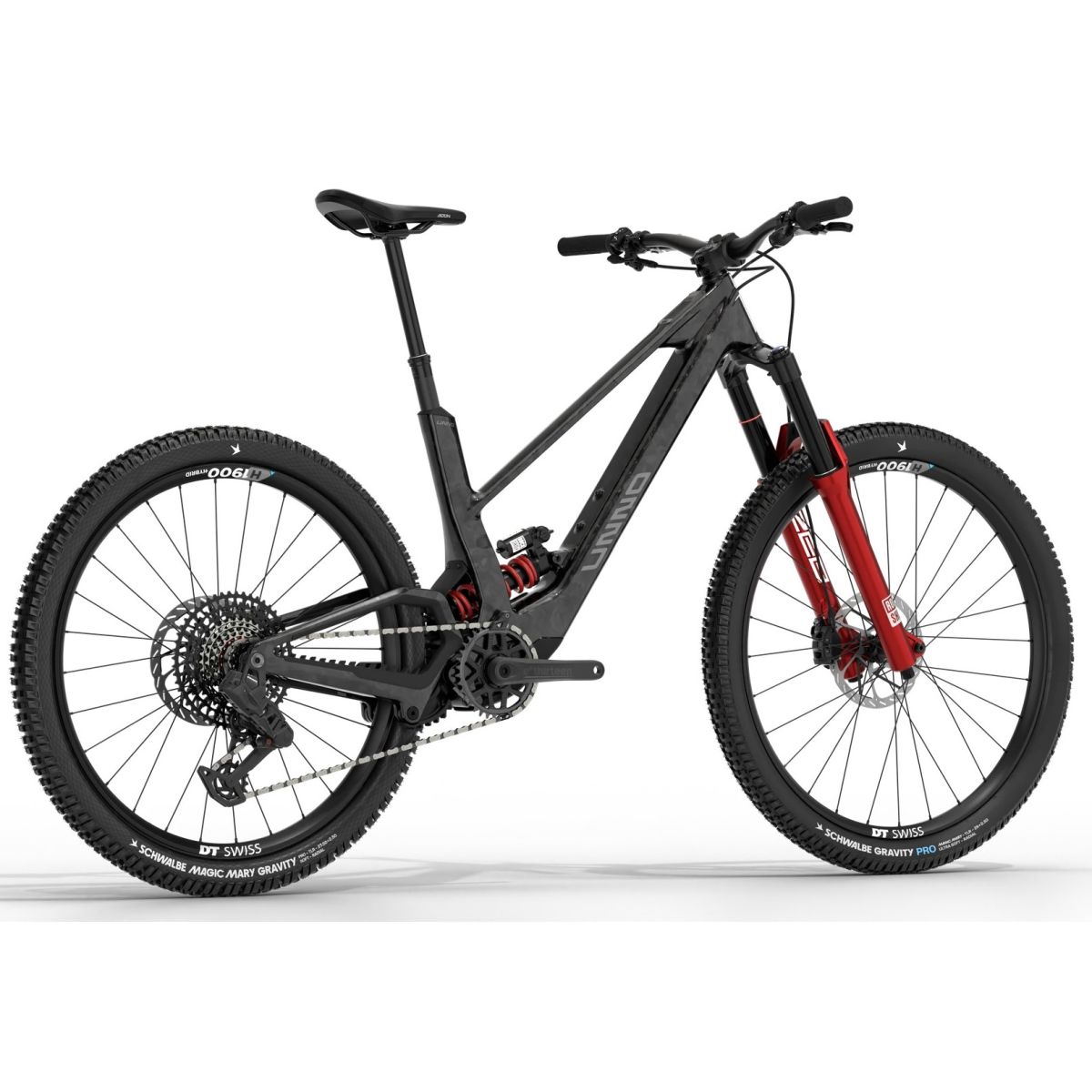 Ebike Unno Mith RACE RS Avinox M2S ROCK SHOX Limited edition roja carbono visto