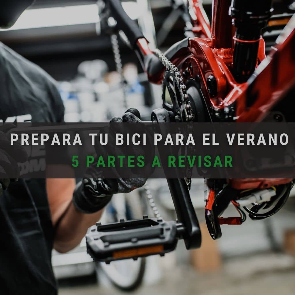 Cinco partes que debes revisar de tu bicicleta en verano