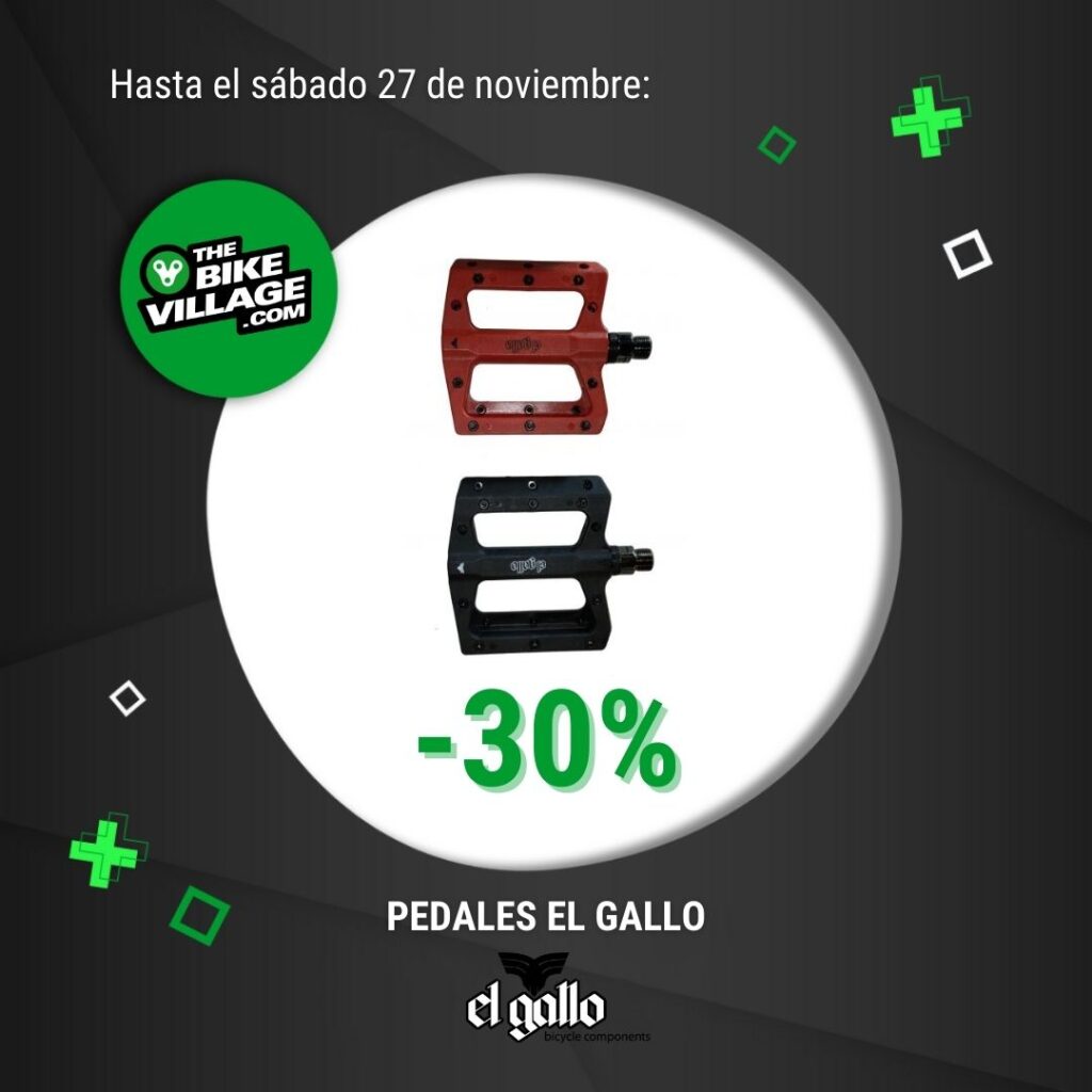 Descuentos en pedales el gallo para la Black Week