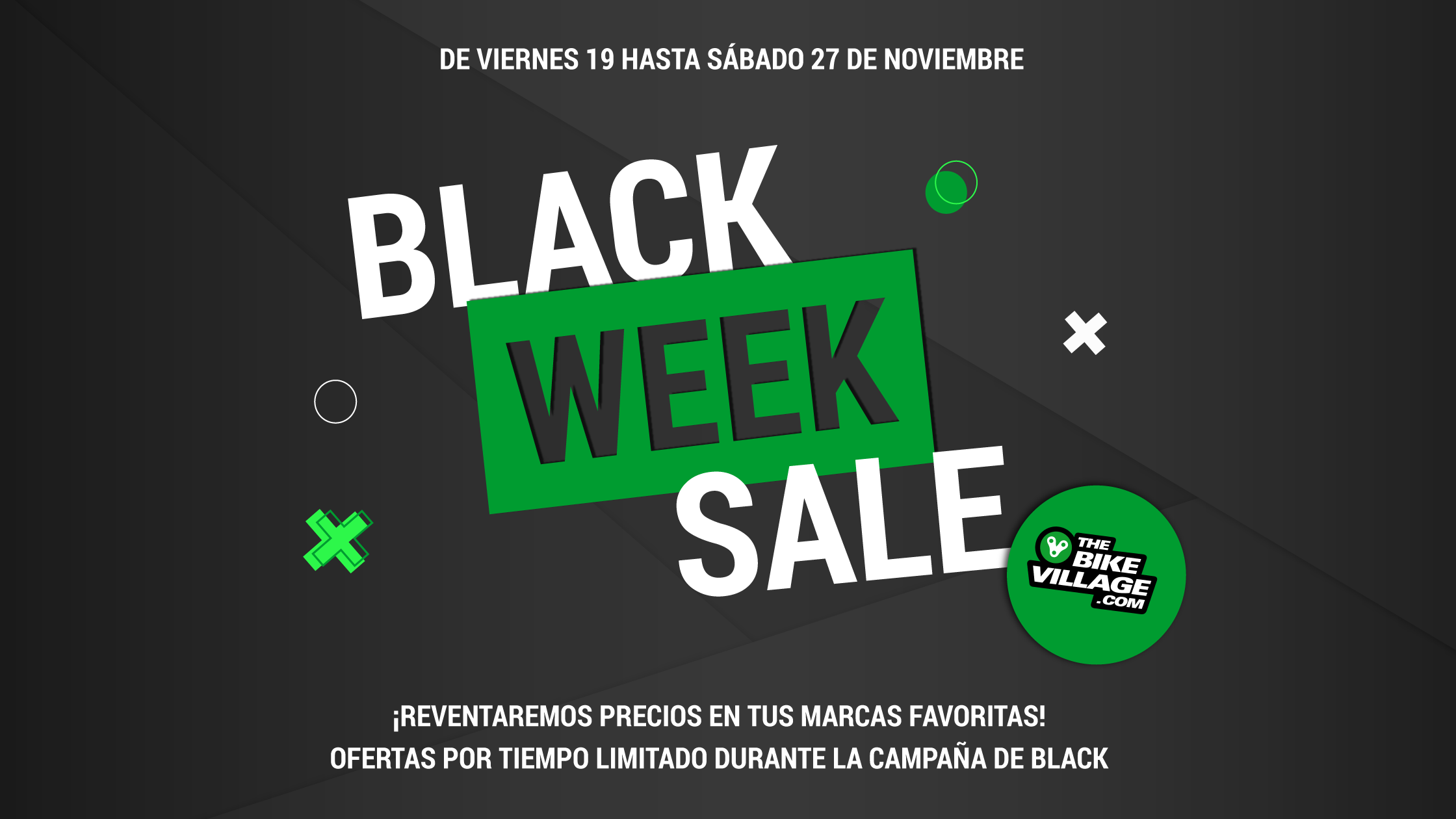 Cabecera Black Week Sale The Bike